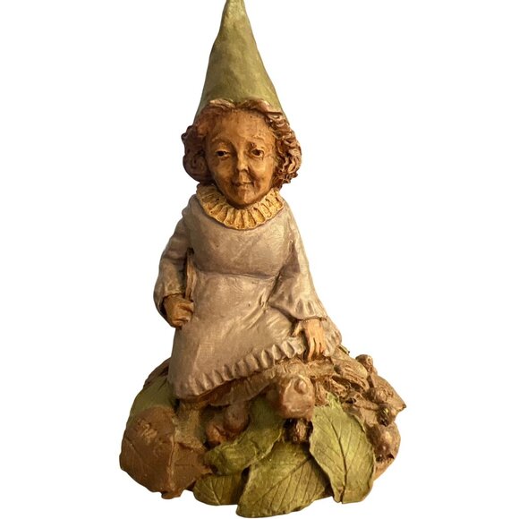 Vintage Tom Clark Jennie Gnome Sitting on Turtle 1983 Numbered 81 Estate 3.5" - Picture 1 of 5